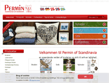 Tablet Screenshot of permin.dk